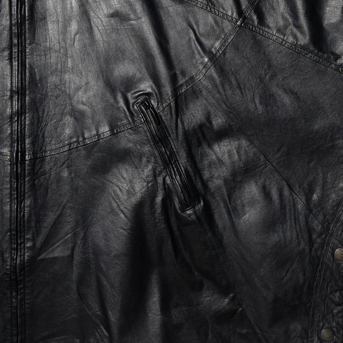 vintage euro bat leather poncho