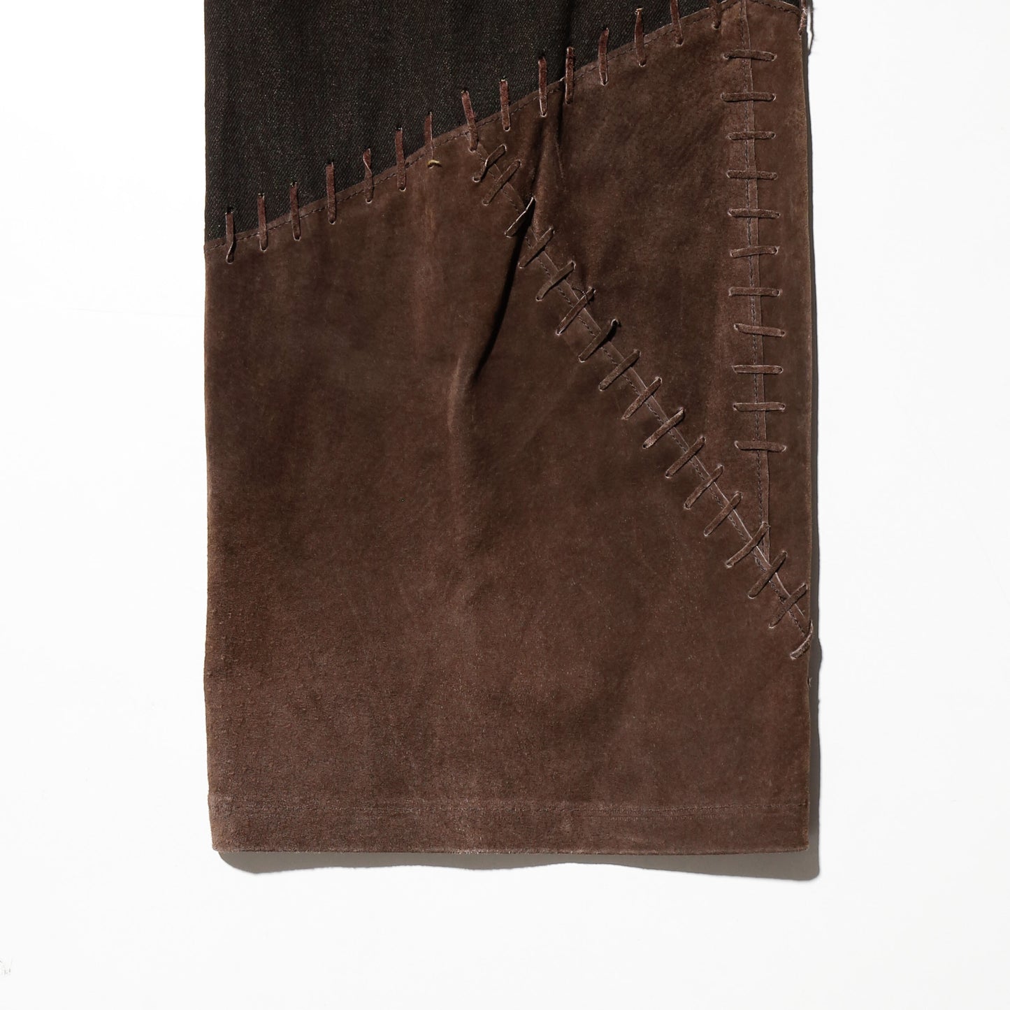 vintage 90's calf patchwork jeans