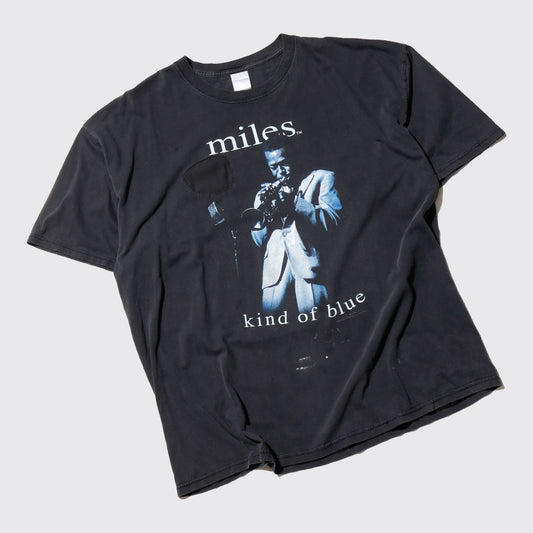 vintage Miles Davis "kind of blue" t-shirt, *repaired