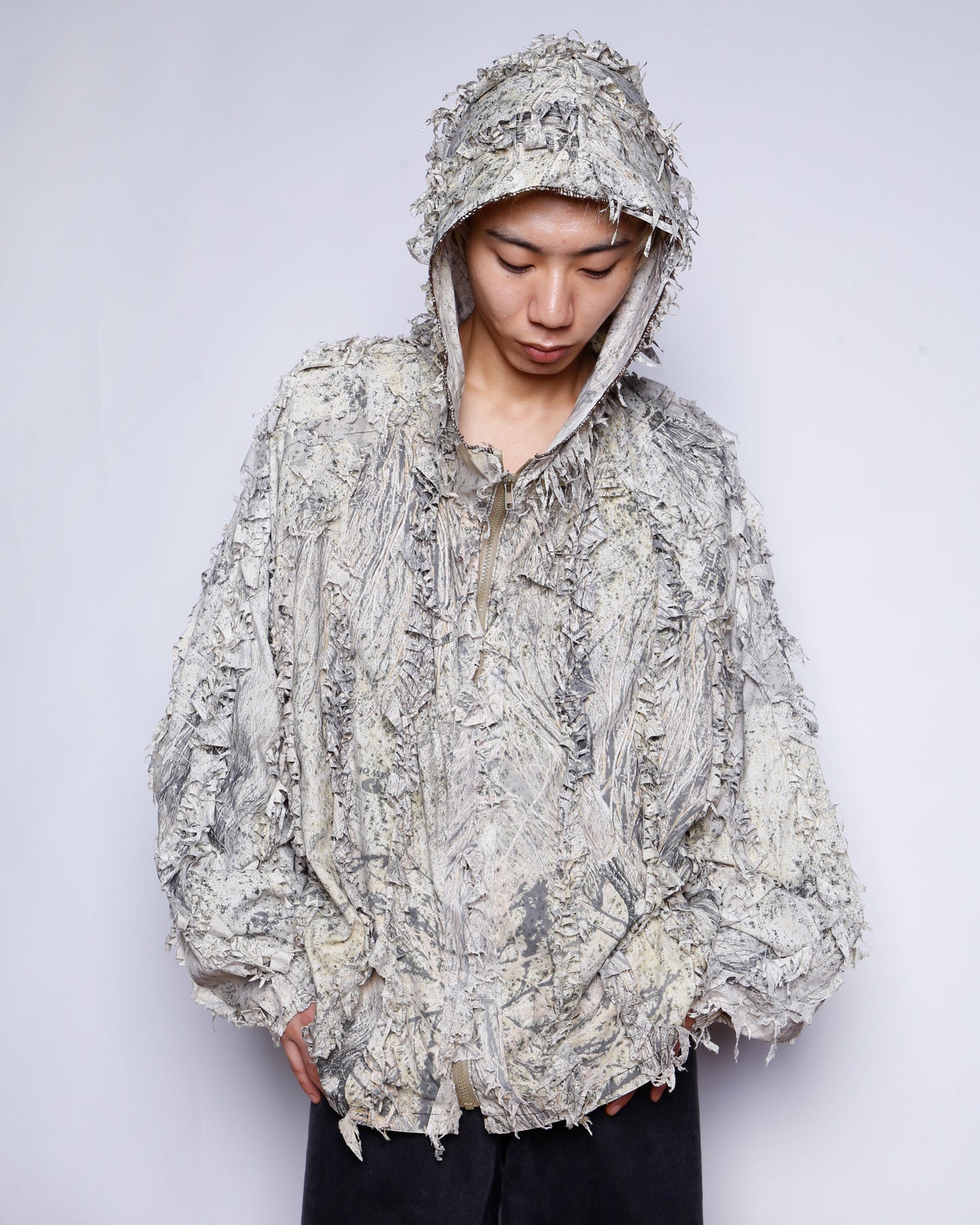 vintage 90's fadded ghillie suits jacket