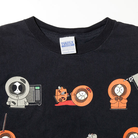 vintage 1998's south park "the many deaths of kenny" t-shirt