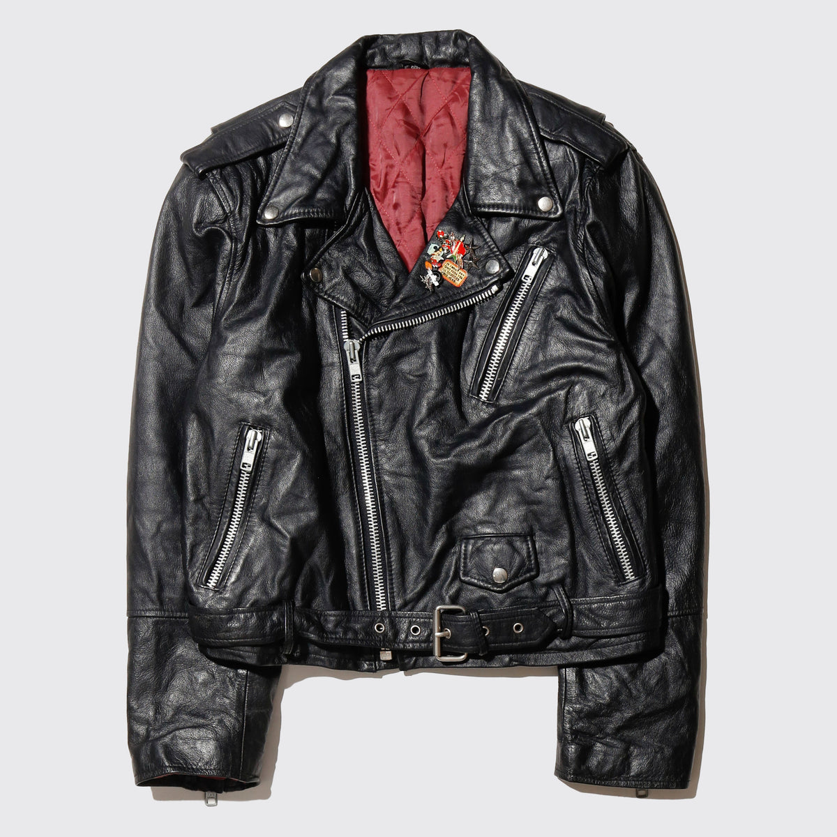 vintage custom leather riders jacket