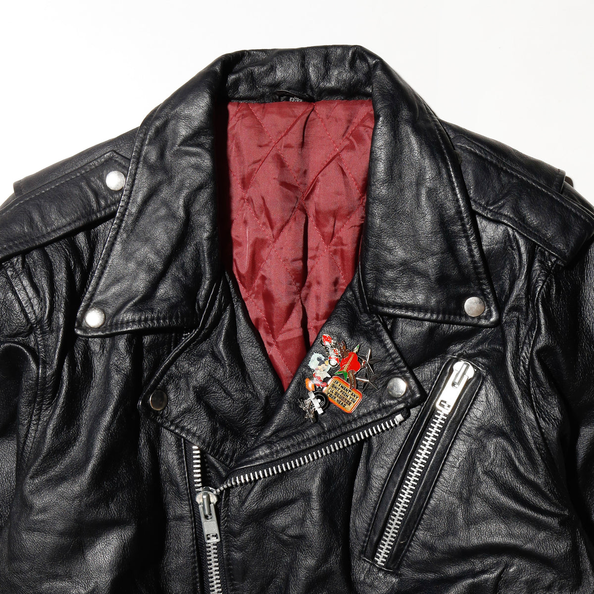 vintage custom leather riders jacket