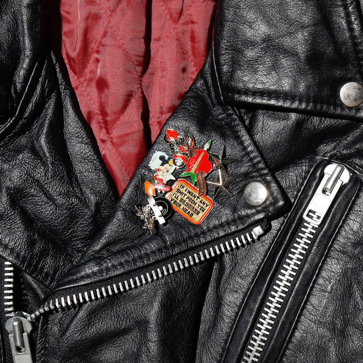 vintage custom leather riders jacket
