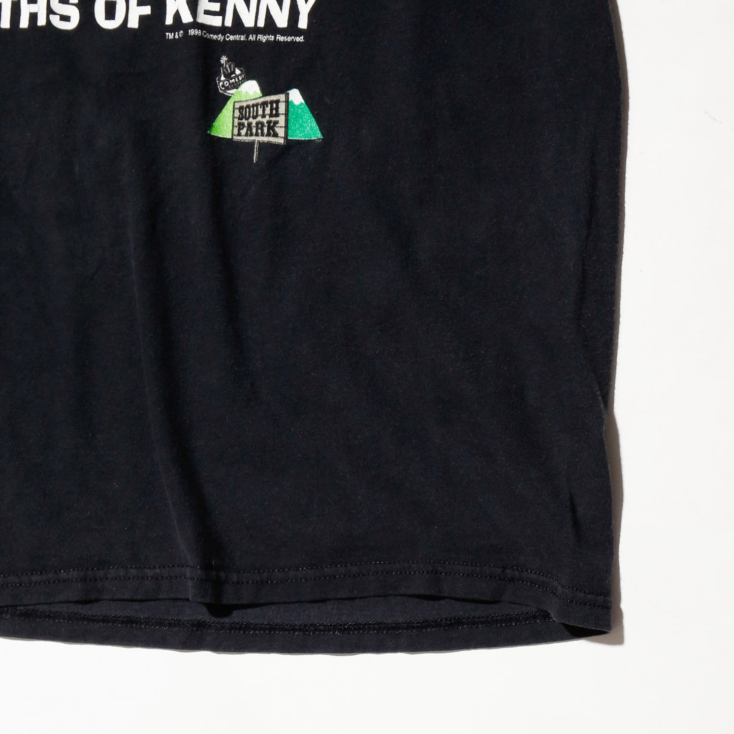 vintage 1998's south park "the many deaths of kenny" t-shirt