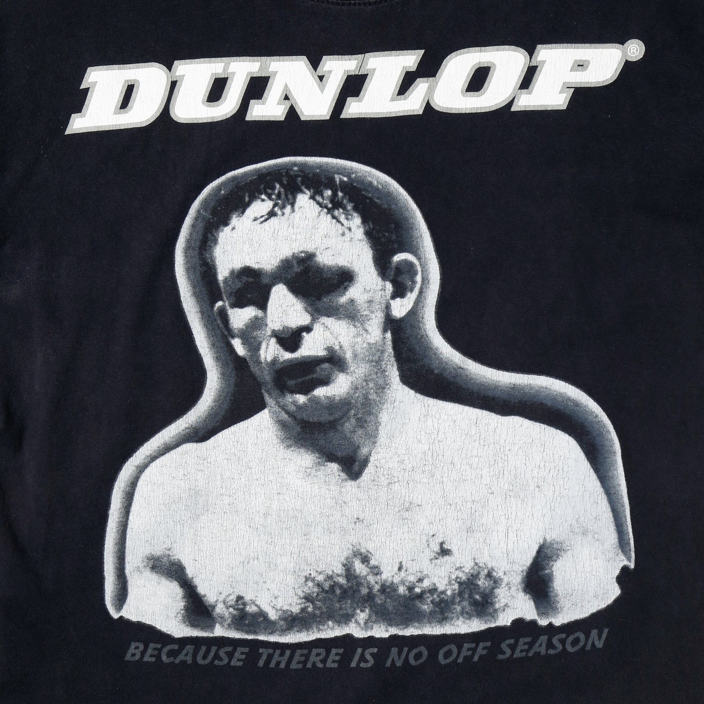 vintage dunlop Carmen Basilio "because there is no off season" t-shirt