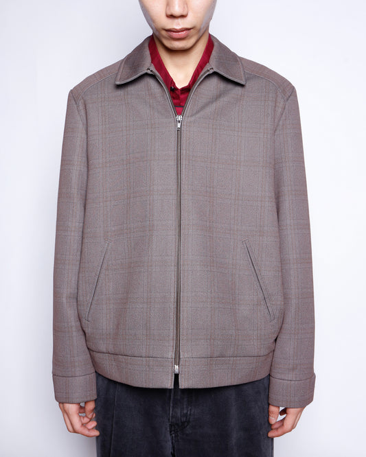 vintage 70's UK check drizzler jacket