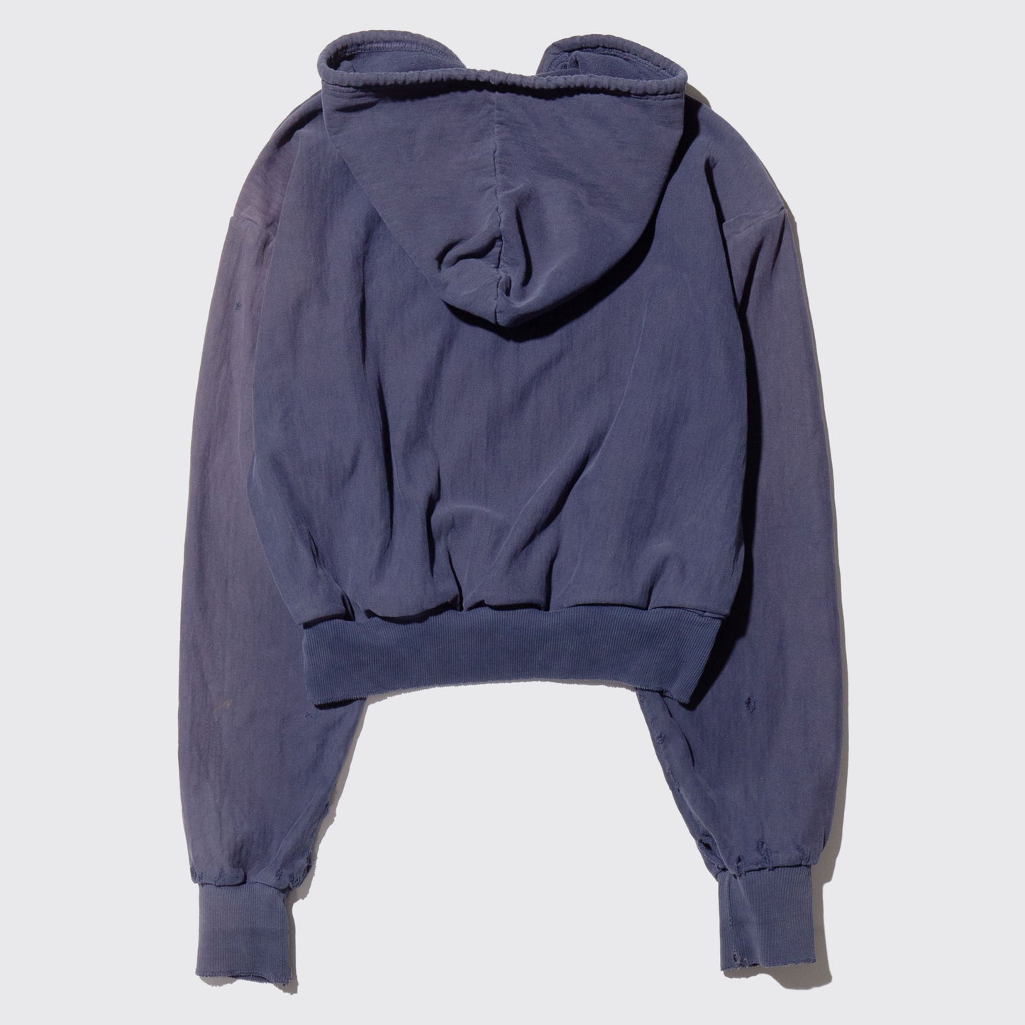 vintage broken half zip hoodie, resized short