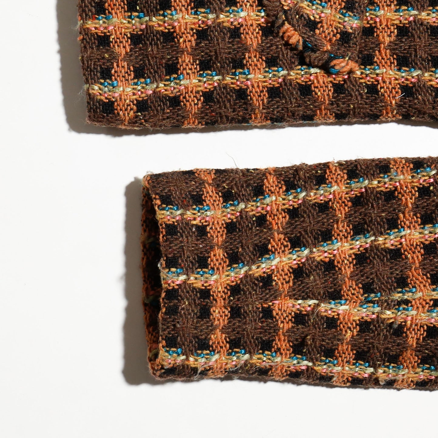 vintage check tweed 2b jacket