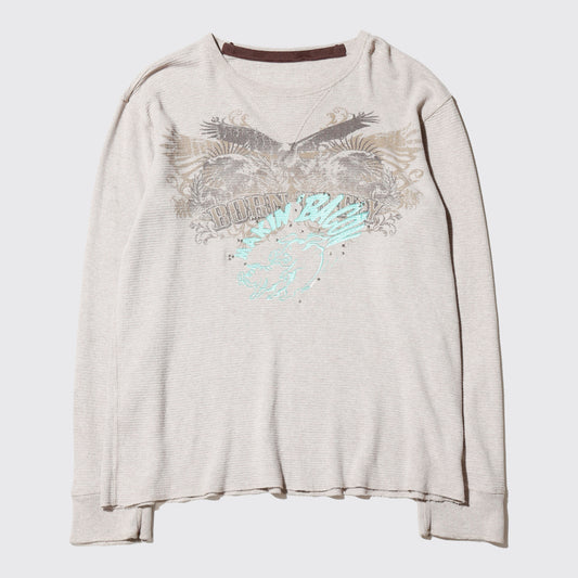 *one-off "making bacon" hand screen l/s