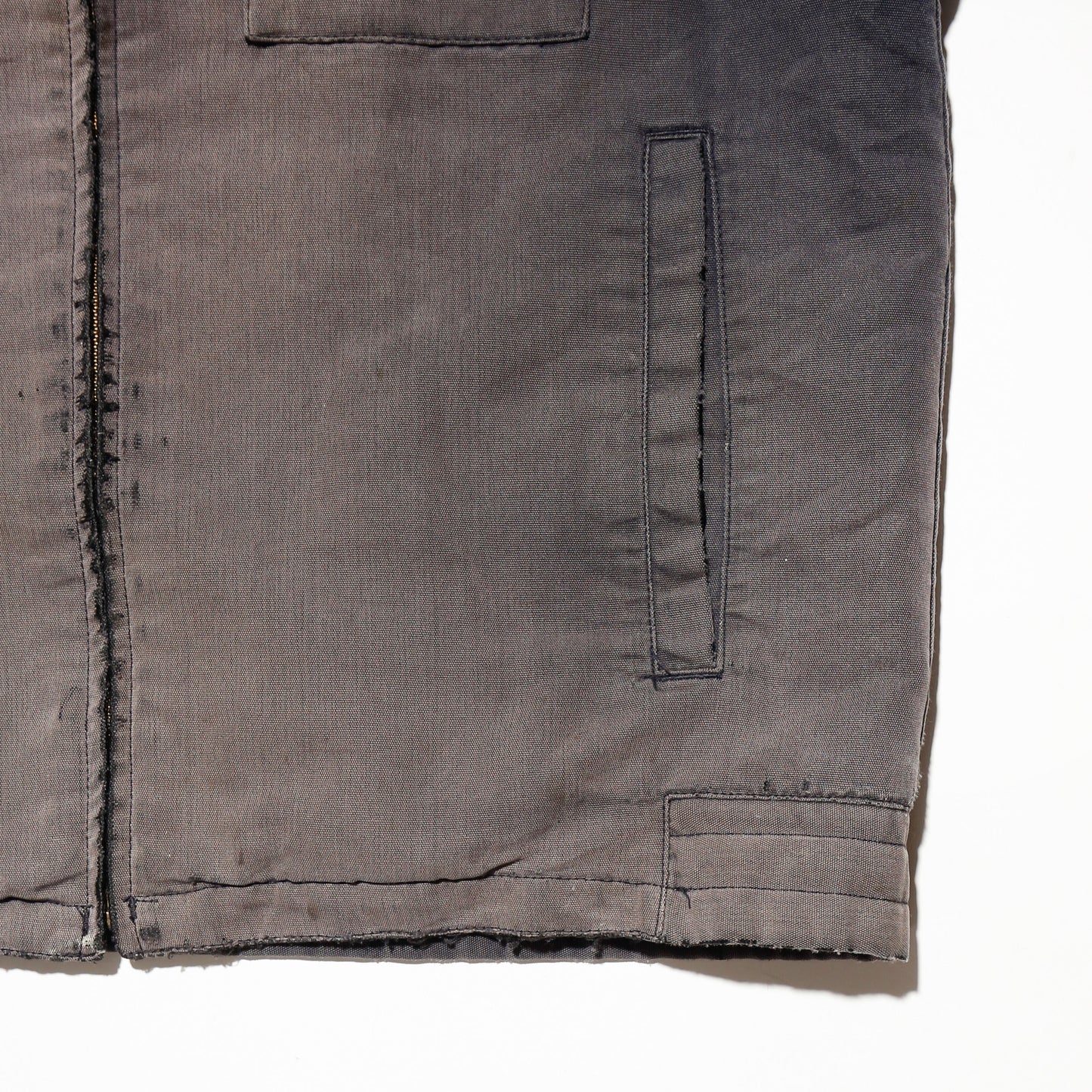 vintage safety pins dust cotton work jacket