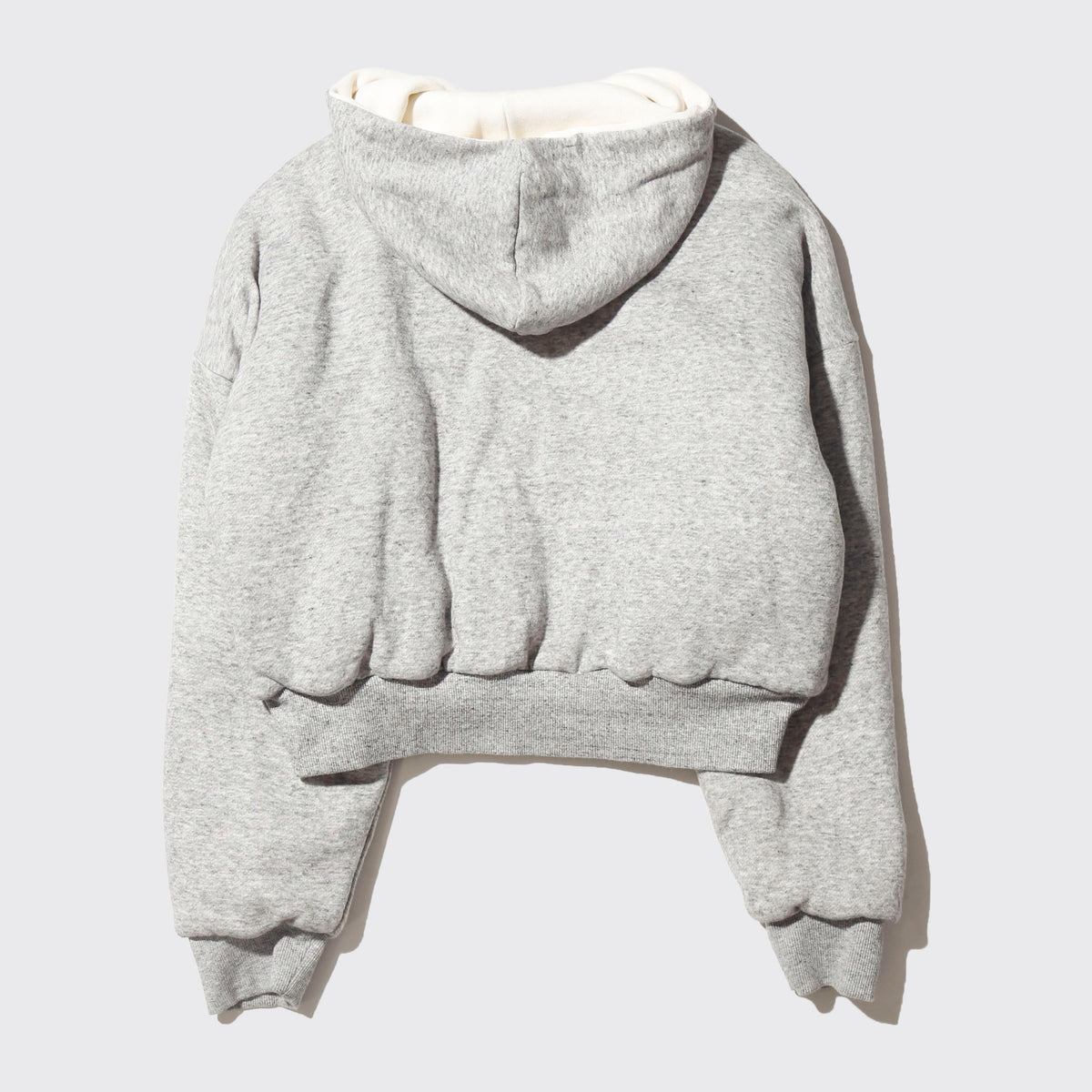 vintage cropped reversible padded hoodie