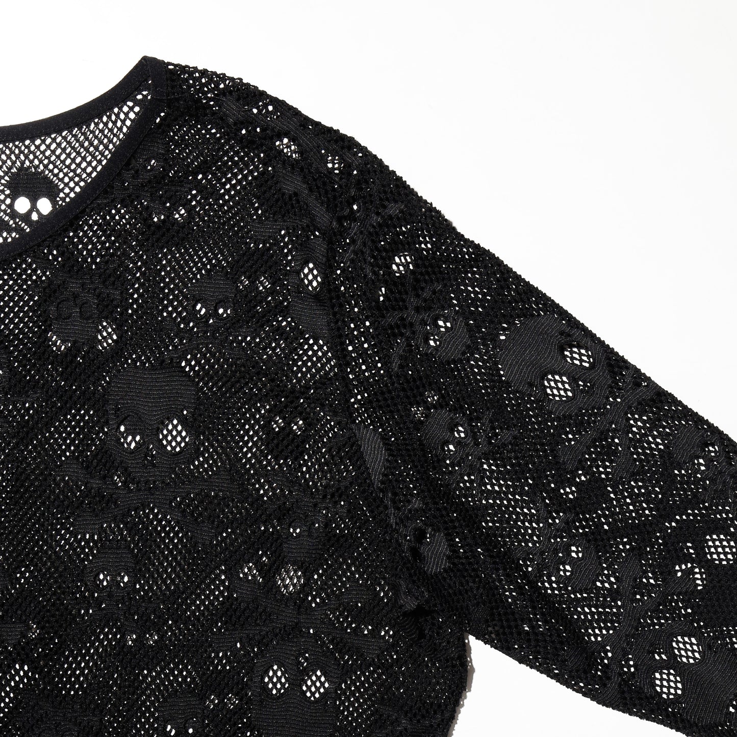 vintage tripp nyc skull mesh l/s