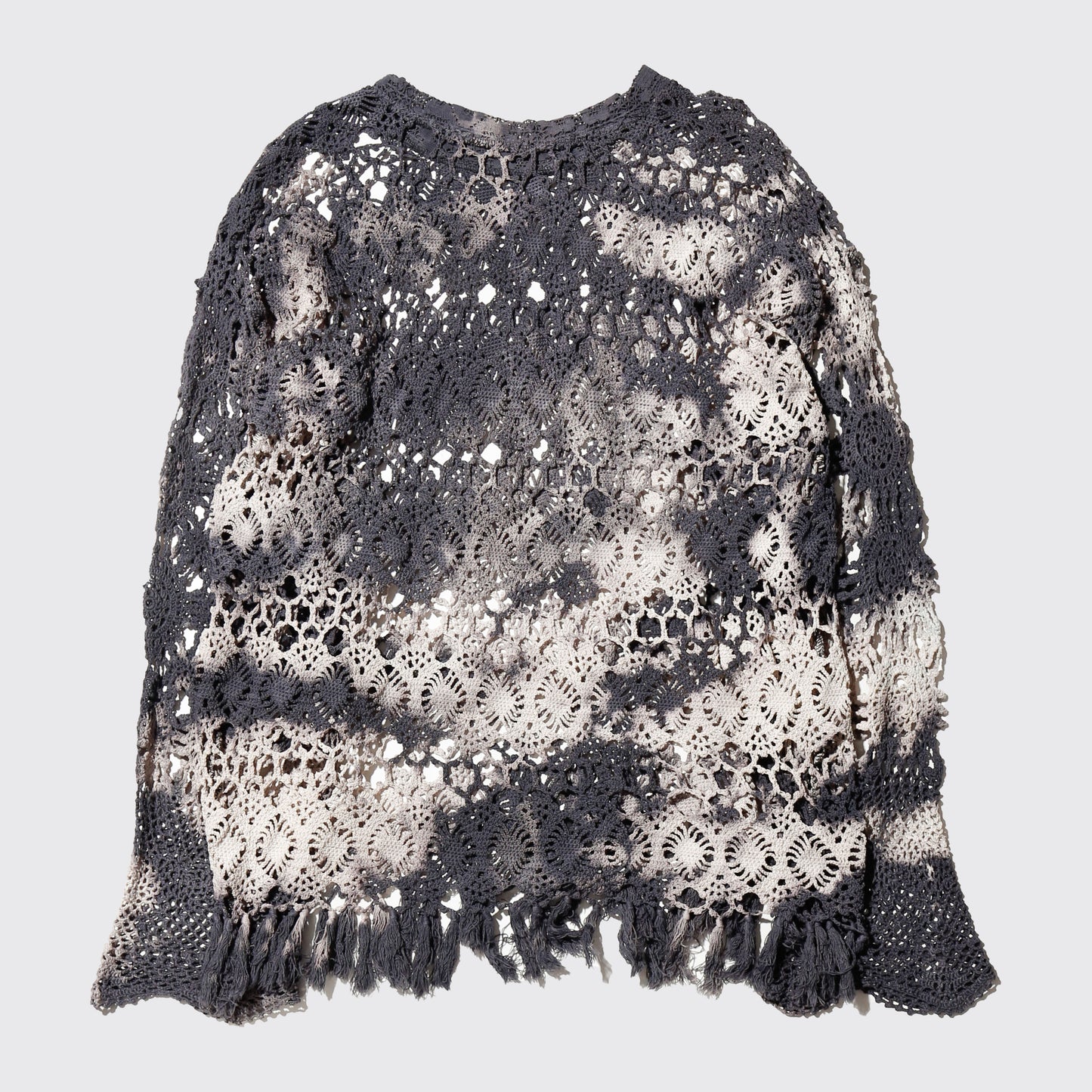 *one-off acid dye vintage lace up pullover