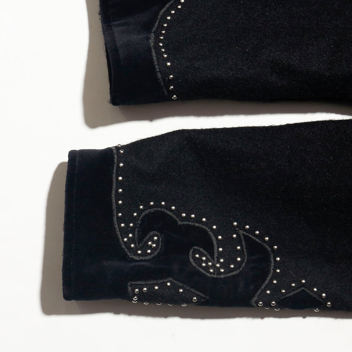 vintage scalloped studs western jacket