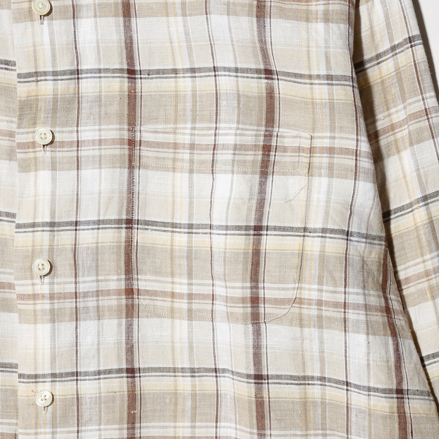 vintage brooks brothers checks linen shirt