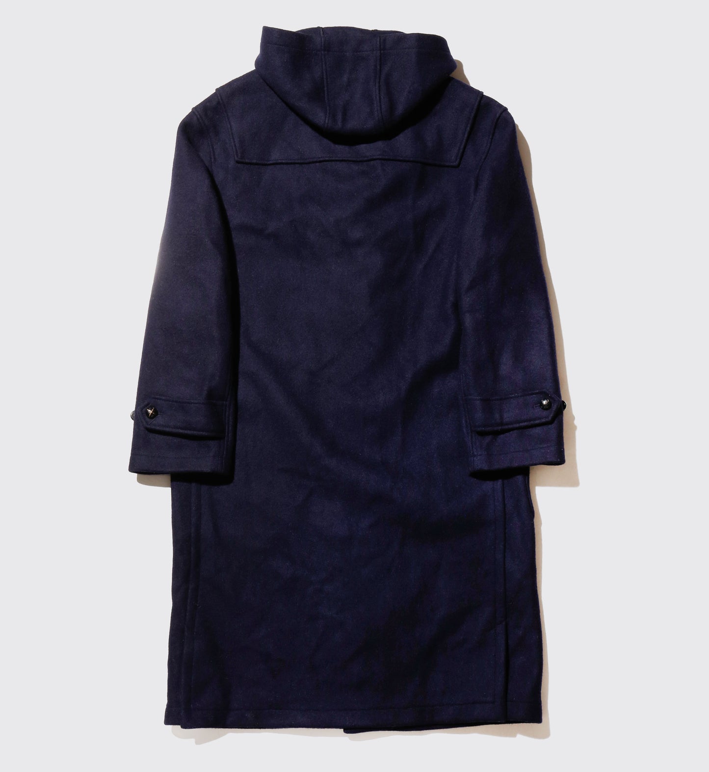 vintage safety pins wool duffle coat