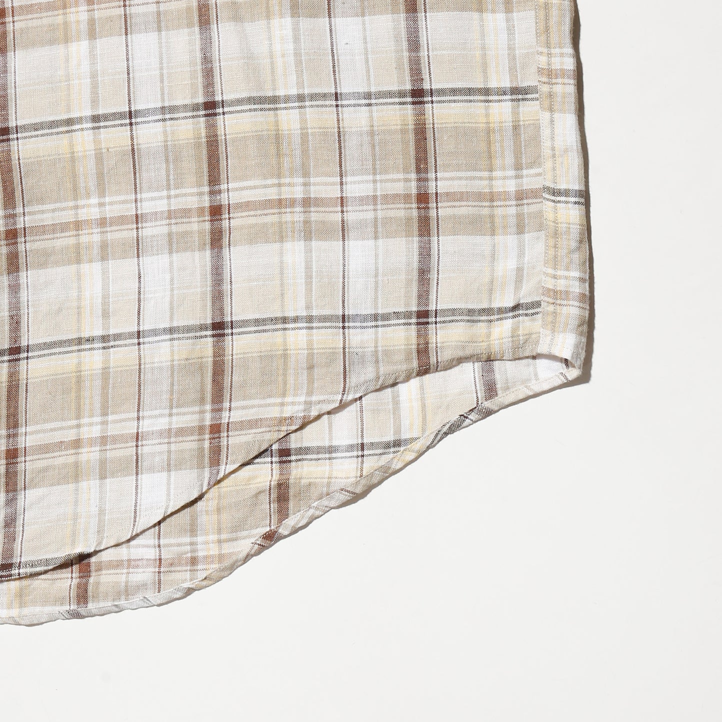 vintage brooks brothers checks linen shirt