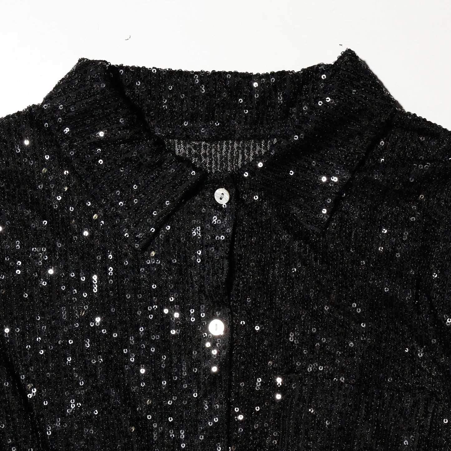 vintage spangle sheer shirt