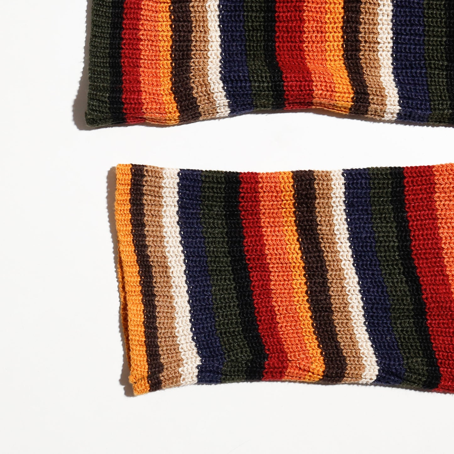 vintage multi border rib sweater