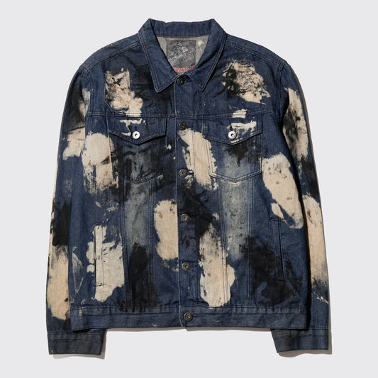 vintage ink accident trucker jacket
