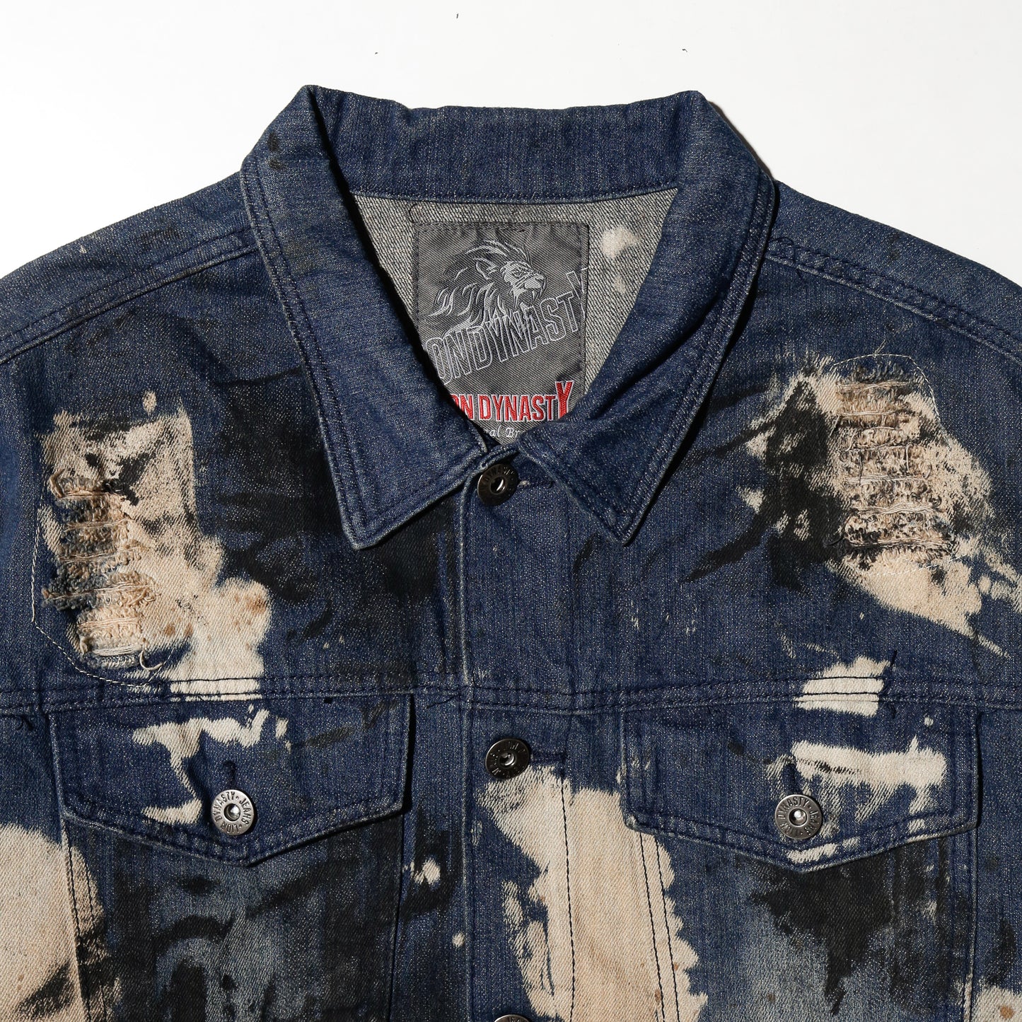 vintage ink accident trucker jacket