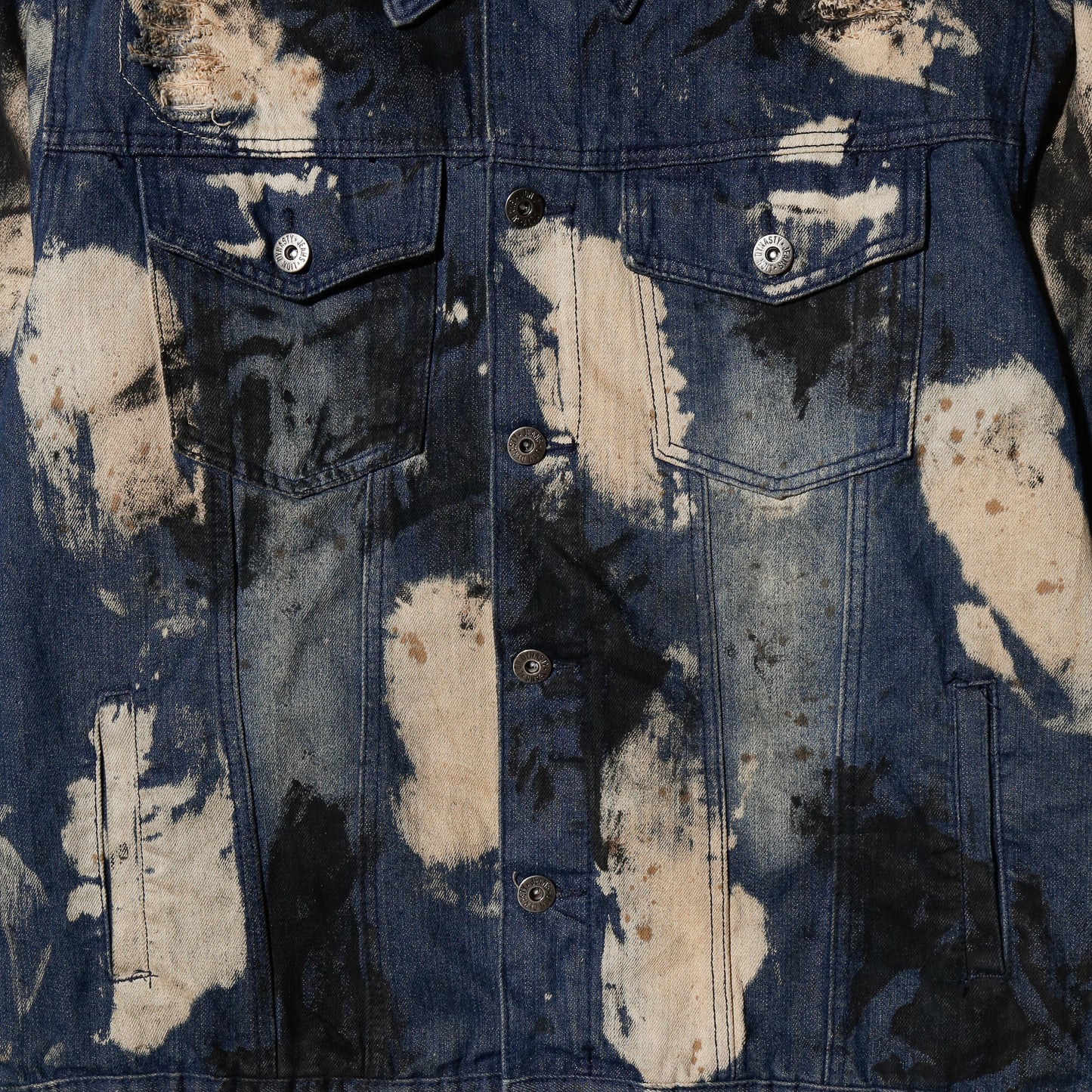 vintage ink accident trucker jacket