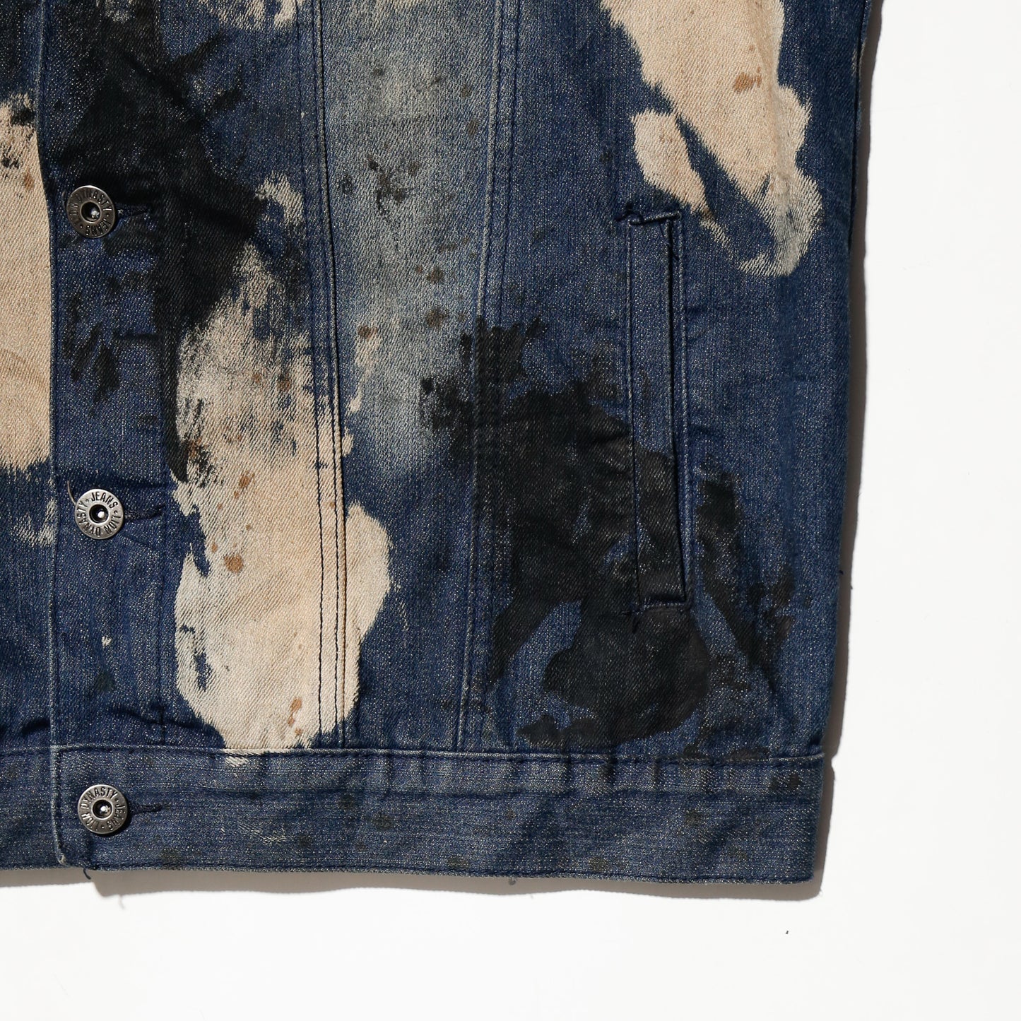 vintage ink accident trucker jacket