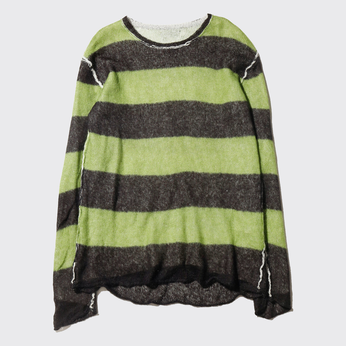 vintage border inside out sweater