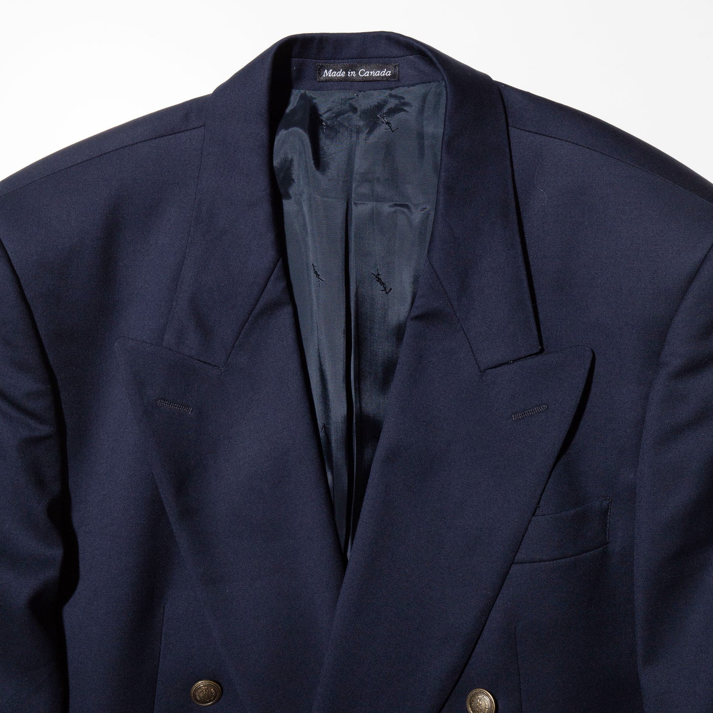vintage 90's Yves Saint Laurent double breasted blazer
