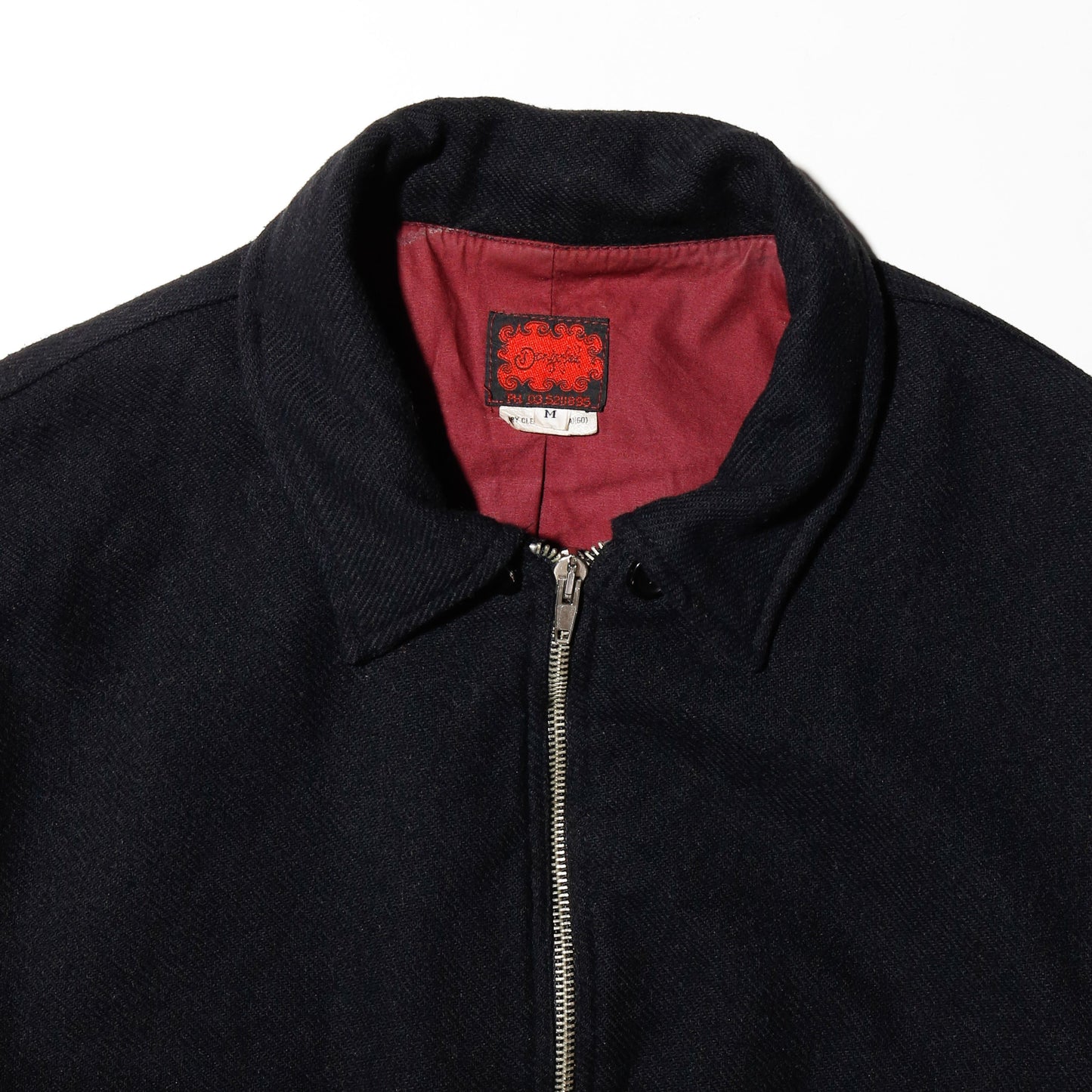 vintage velor sleeve cropped bomber jacket