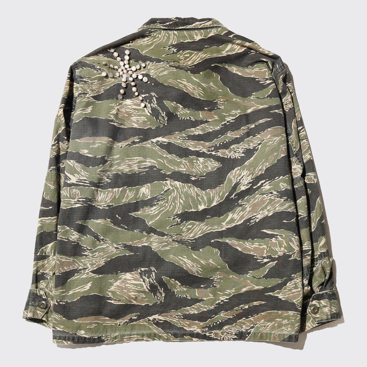 *one-off perl bijou tiger stripe field jacket
