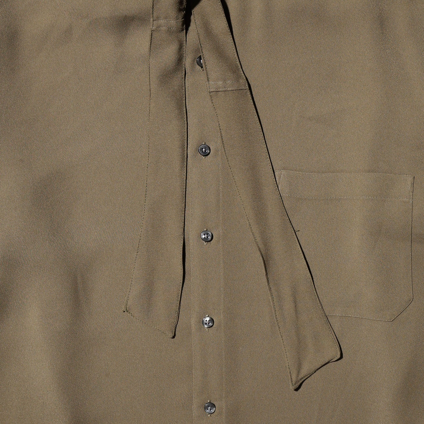 *one-off donna karan cropped bowtie shirt