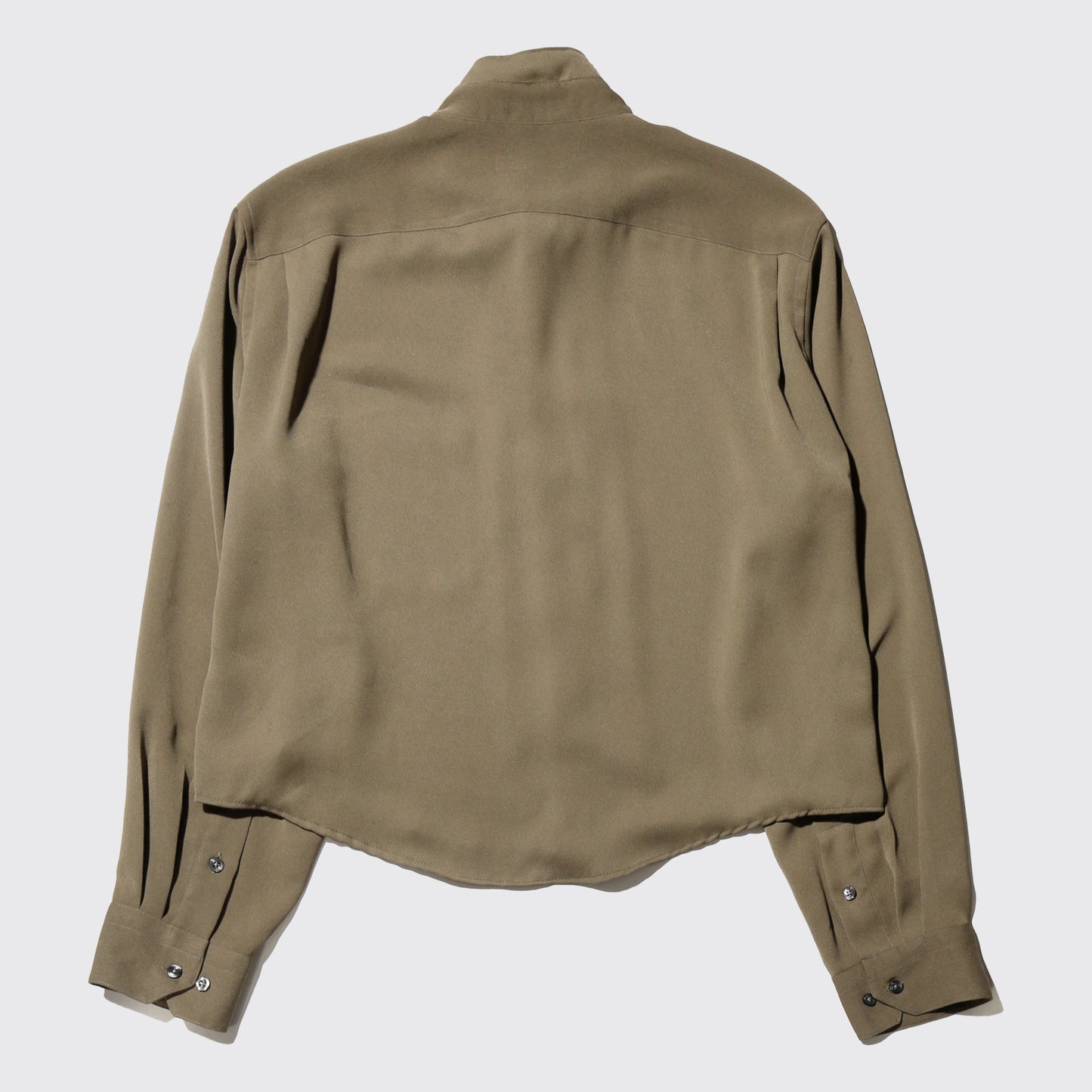 *one-off donna karan cropped bowtie shirt