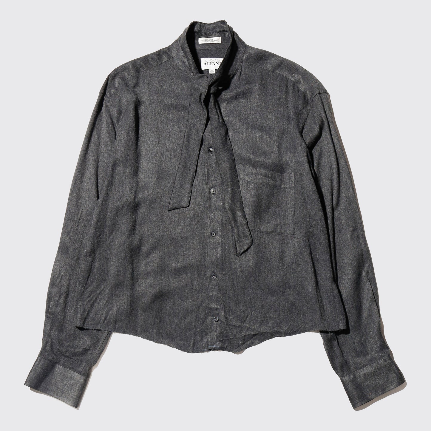 *one-off cropped bowtie shirt