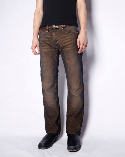 vintage distressed corduroy 5p trousers