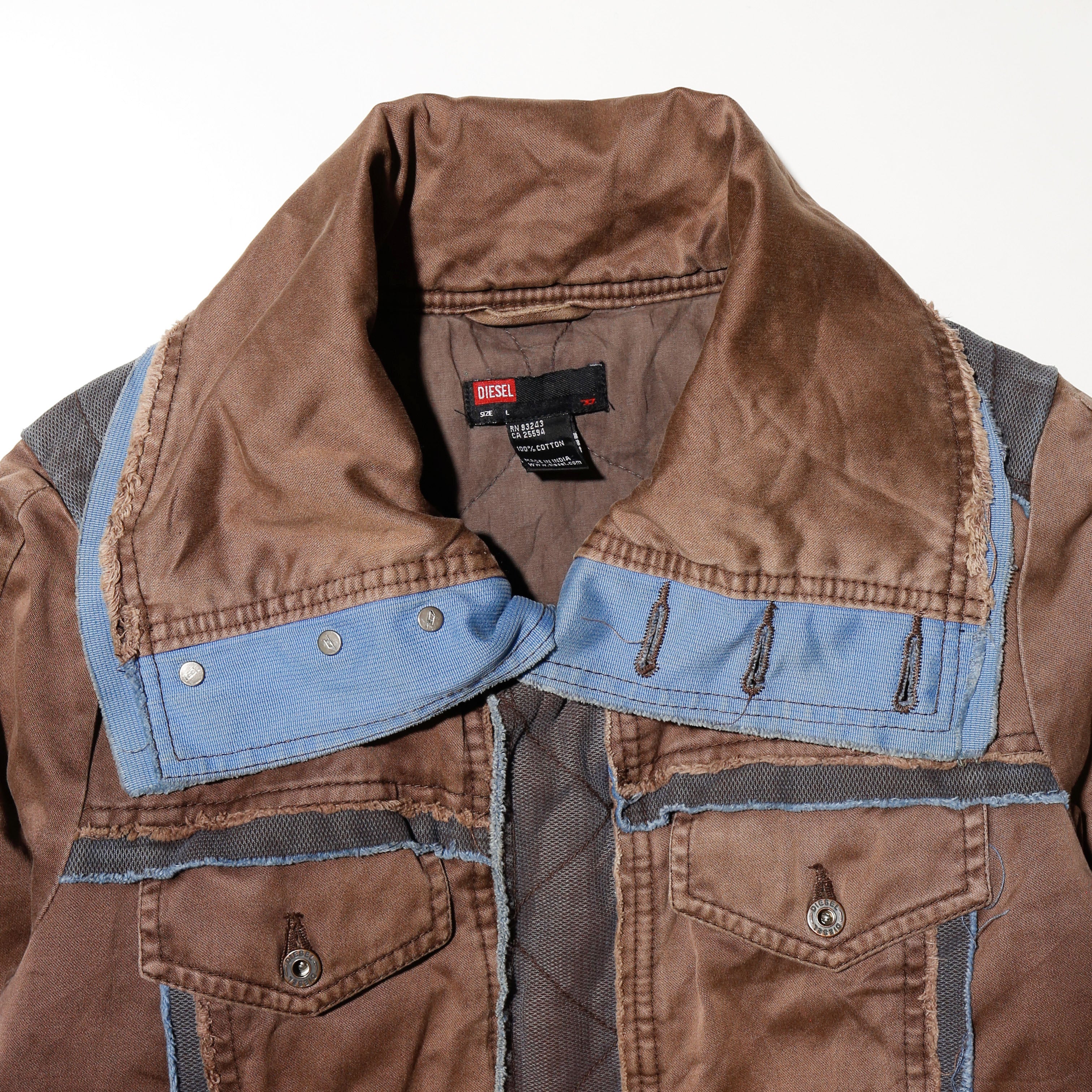 00’s DIESEL gimmick jacket zip opium S vintage 00's diesel gimmick jacket – NOILL