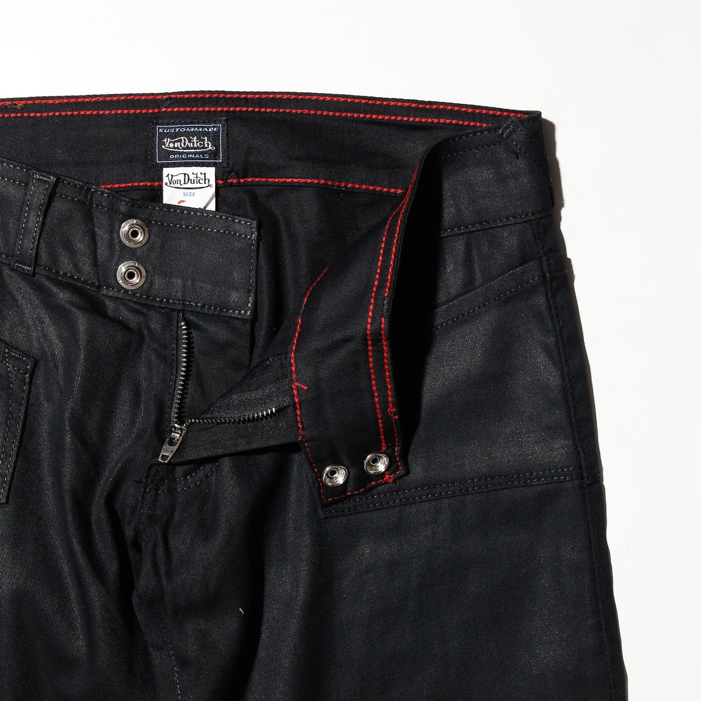vintage 00's von dutch low rise luster flare trousers