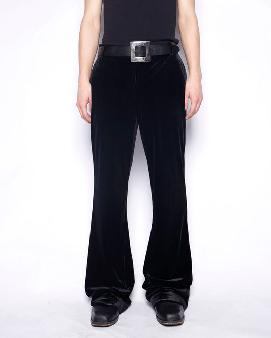 vintage velour flare slacks