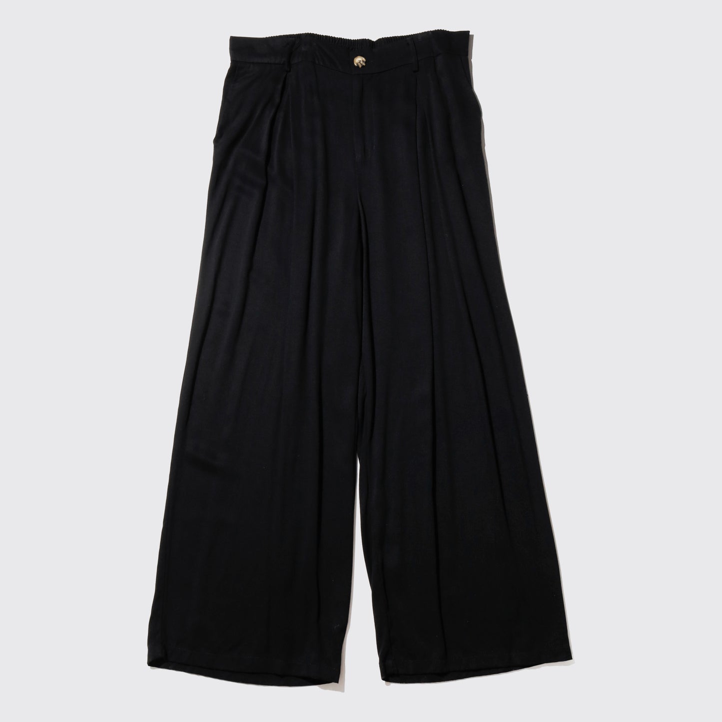 vintage drape tucked wide slacks
