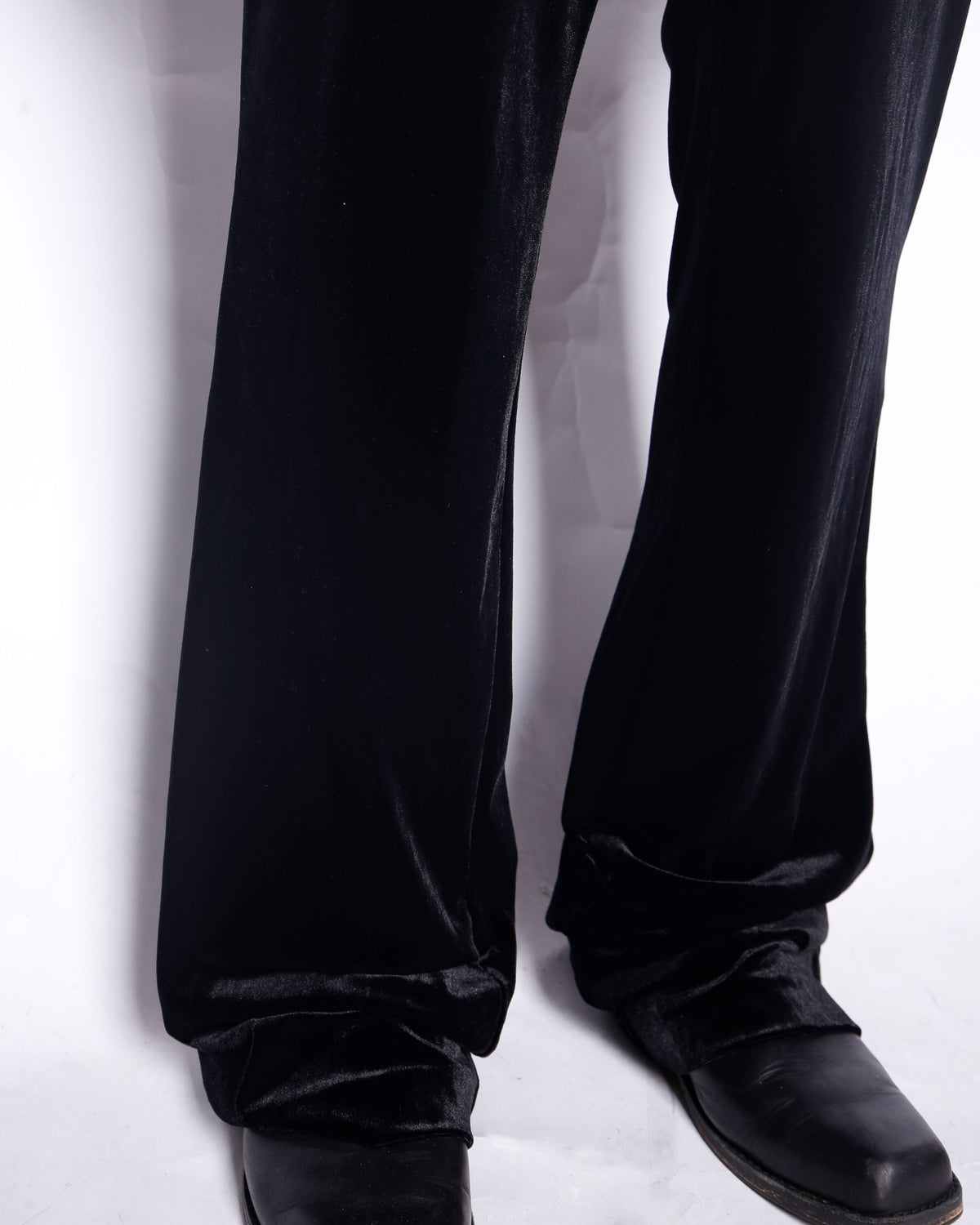 vintage velour flare slacks