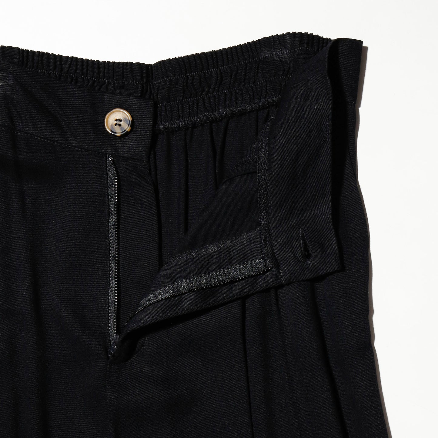 vintage drape tucked wide slacks