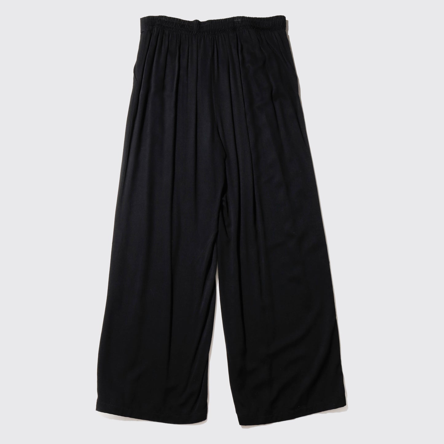 vintage drape tucked wide slacks