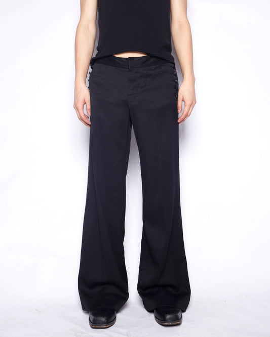 vintage low rise smoking flare slacks