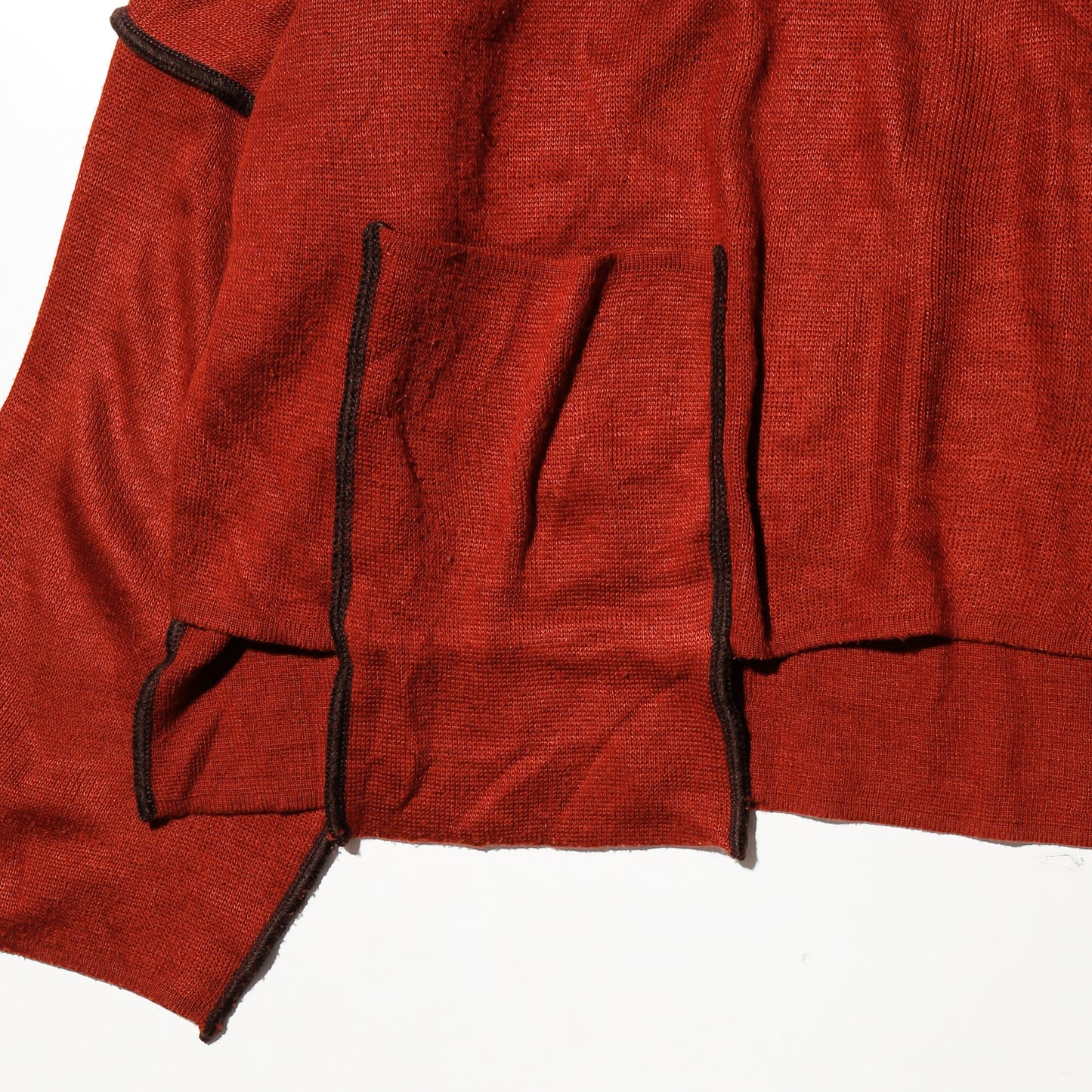 vintage piping wide sweater