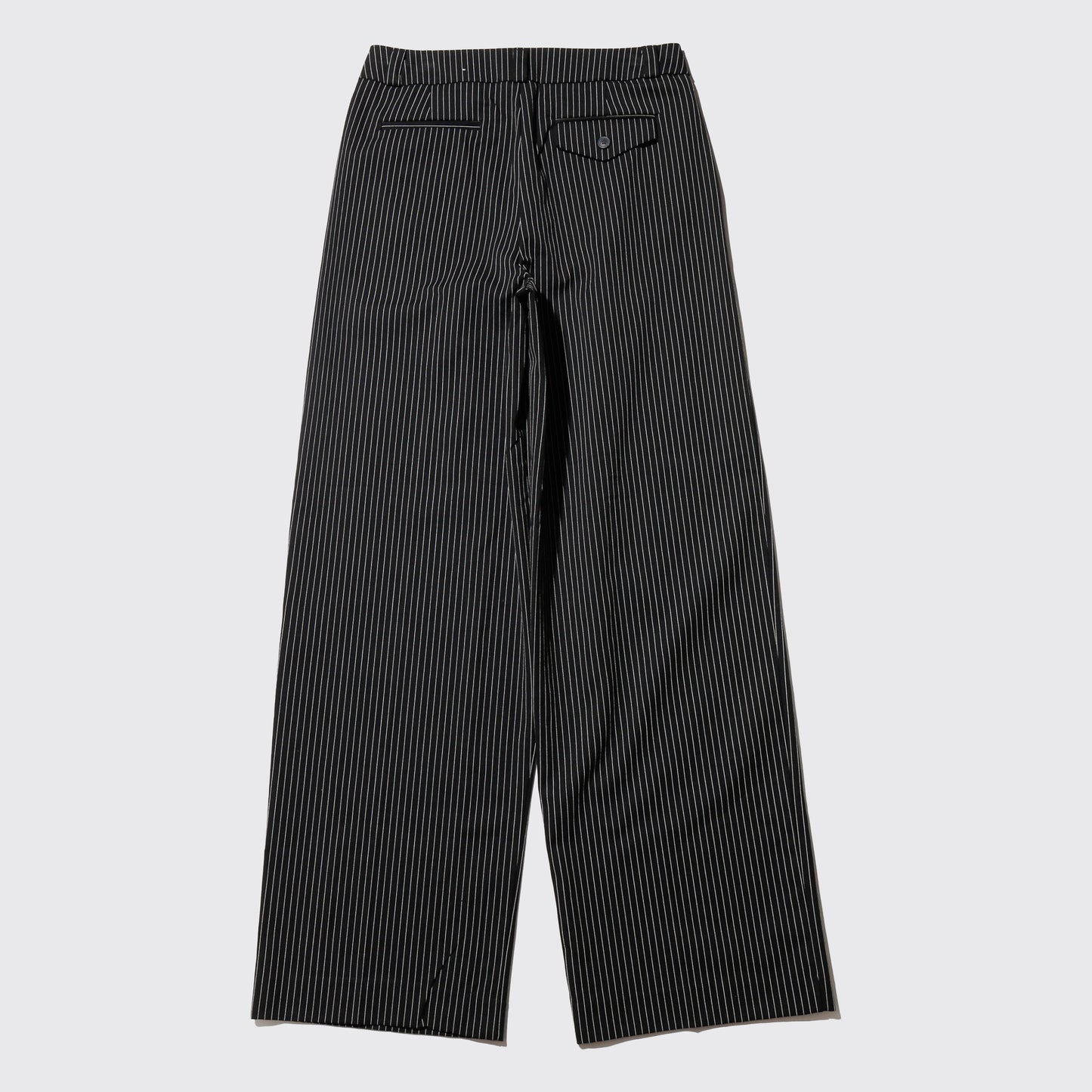 vintage tucked stripe wide slacks