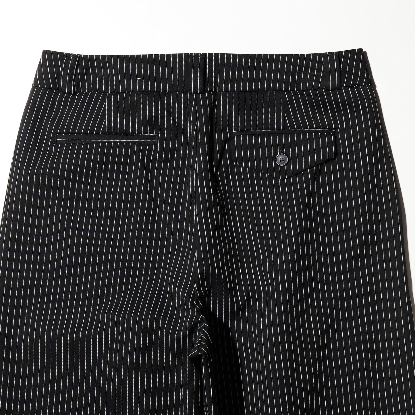 vintage tucked stripe wide slacks