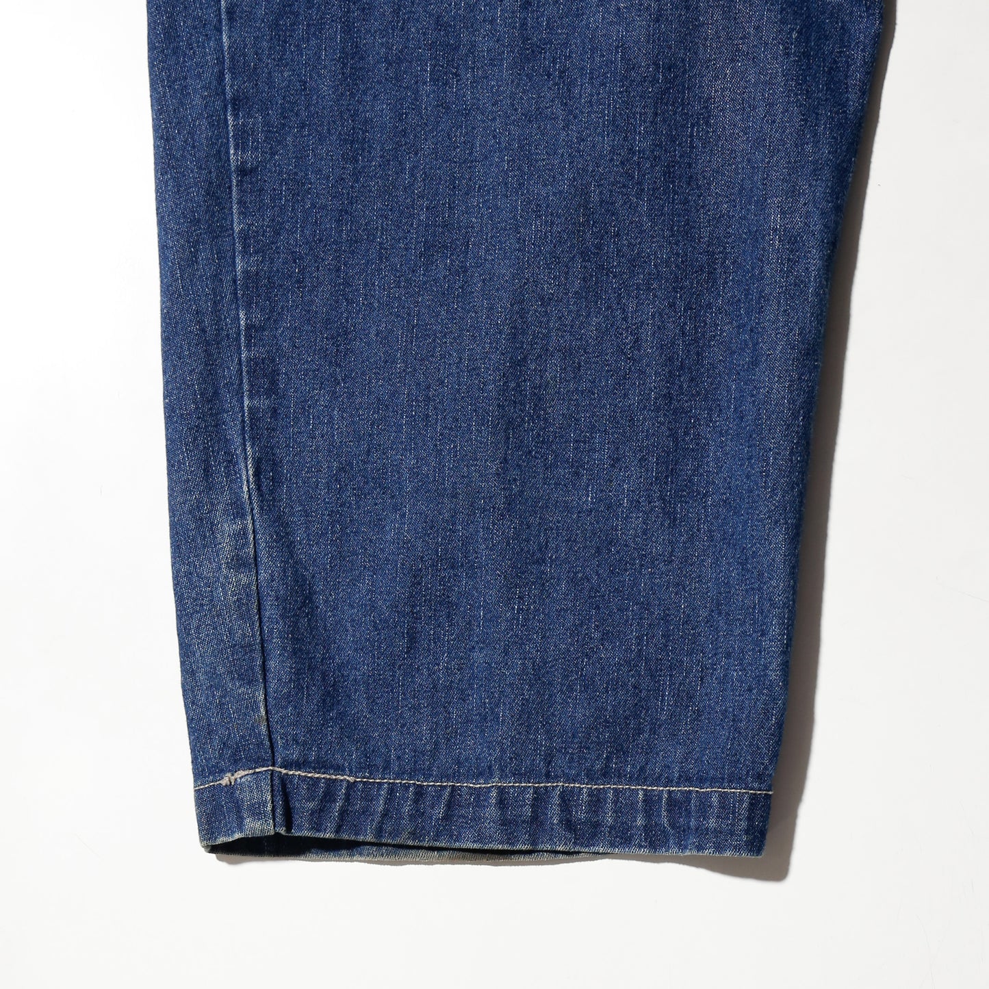 vintage raw blue yellow boots baggy jeans