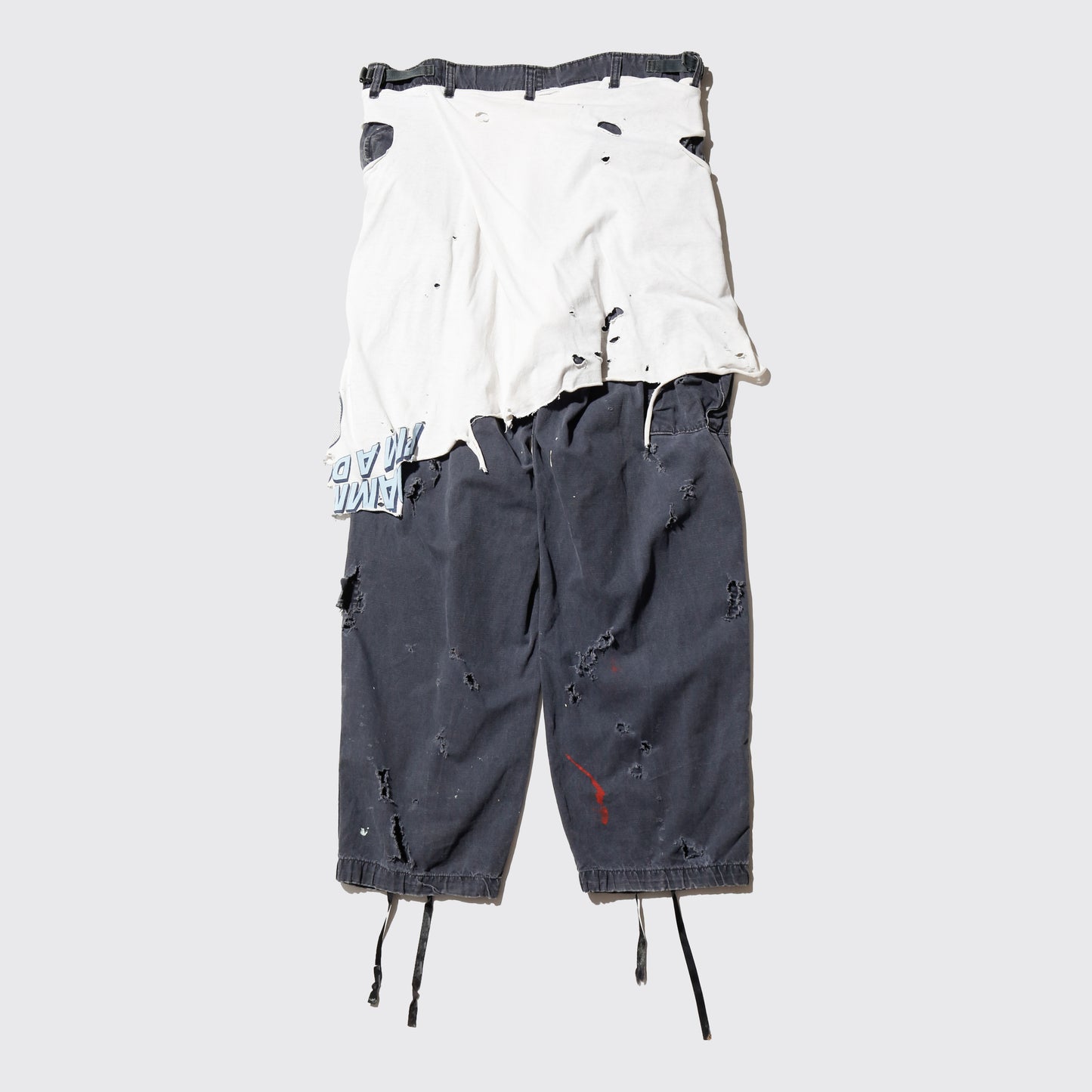 *one-off broken layered trousers