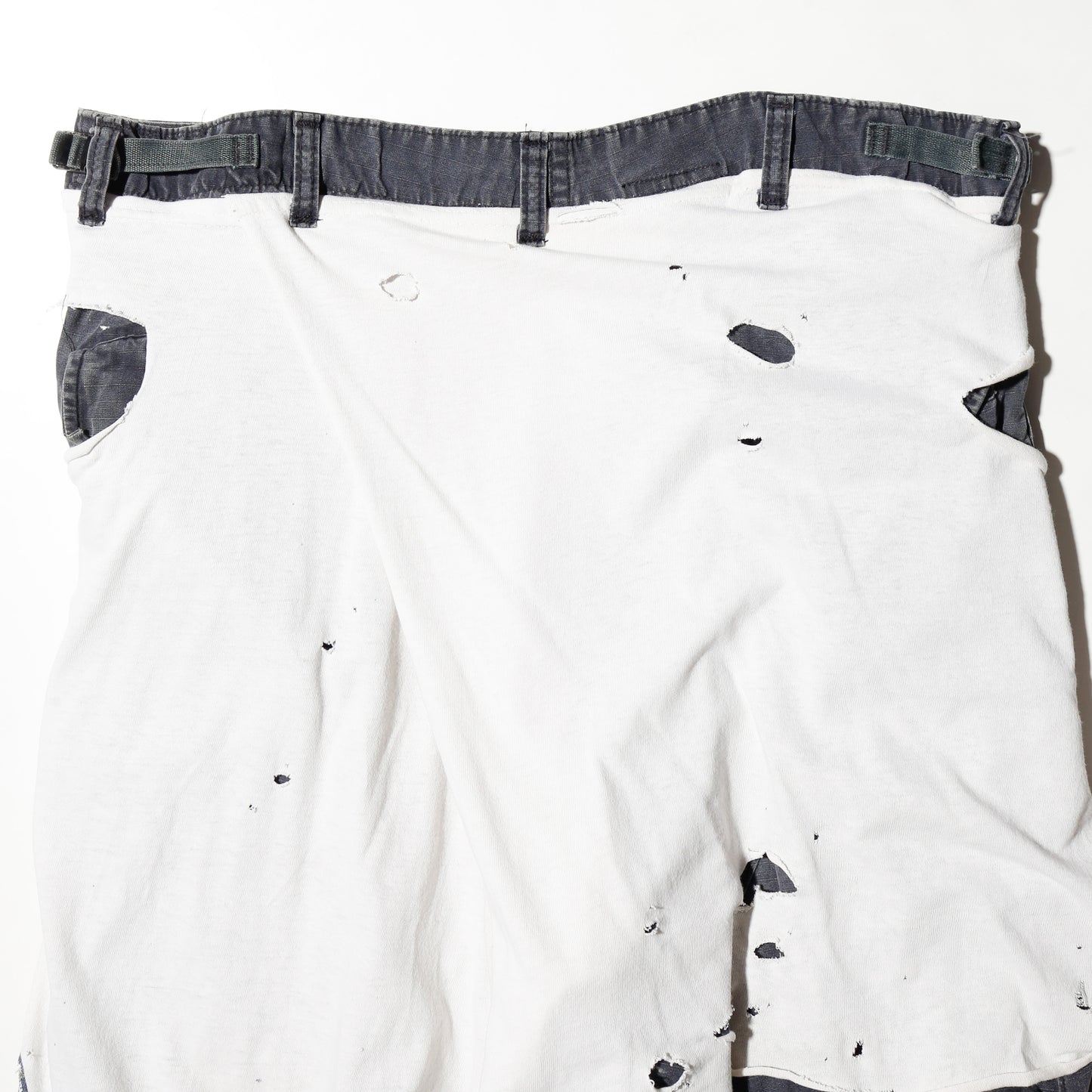 *one-off broken layered trousers